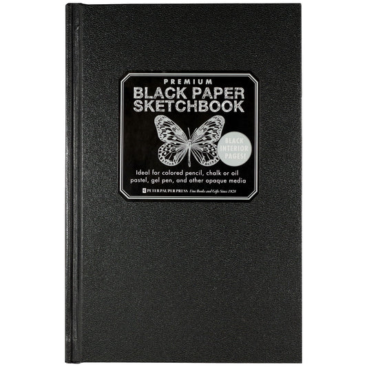 Premium Black Paper Sketchbook from Peter Pauper Press