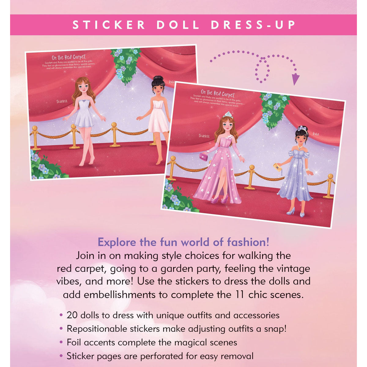 Fashion Sticker Doll Dress-Up Book