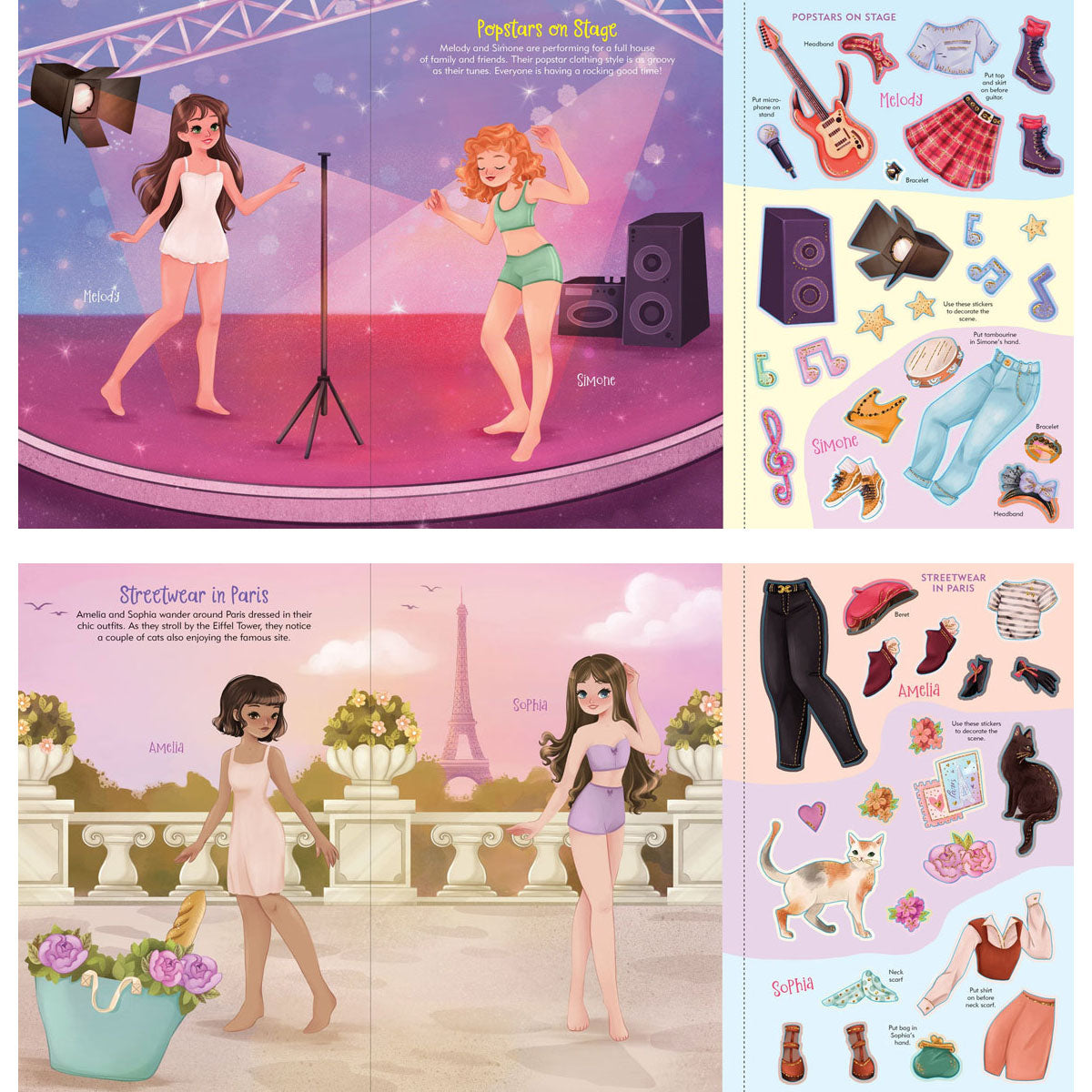 Fashion Sticker Doll Dress-Up Book