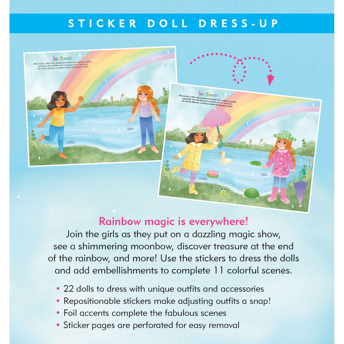 Rainbow Magic Sticker Doll Dress-Up Book