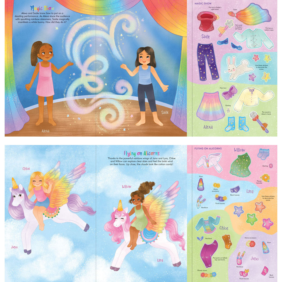 Rainbow Magic Sticker Doll Dress-Up Book