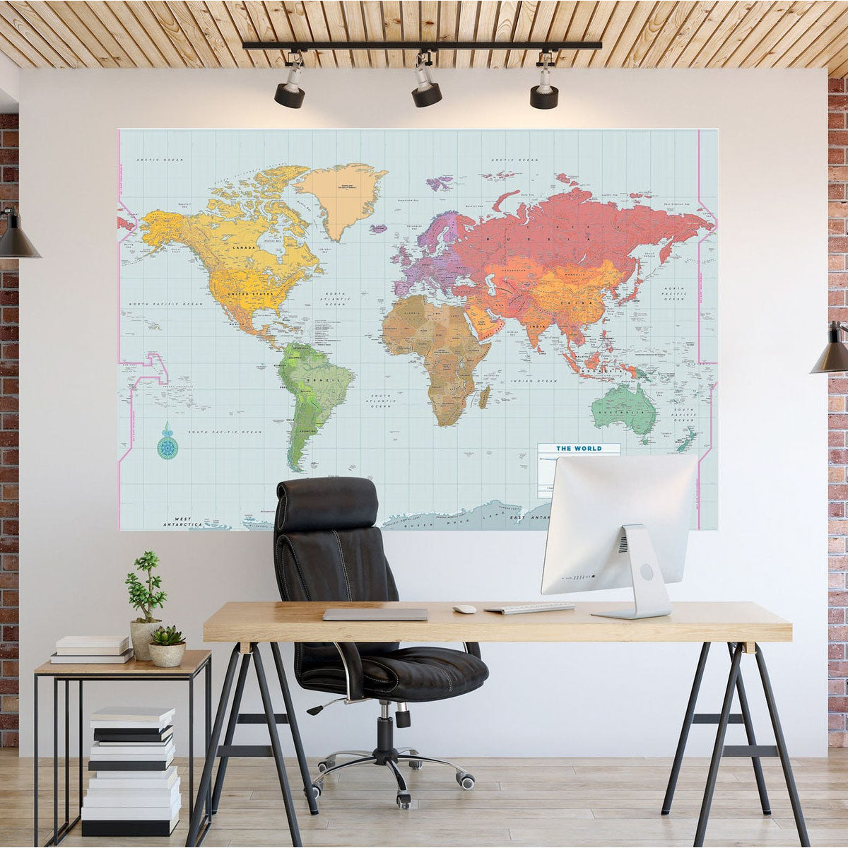 Oversized World Wall Map from Peter Pauper Press