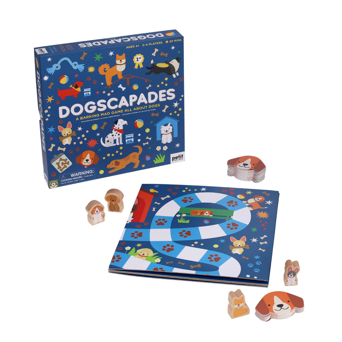 Petit Collage Dogscapades Board Game