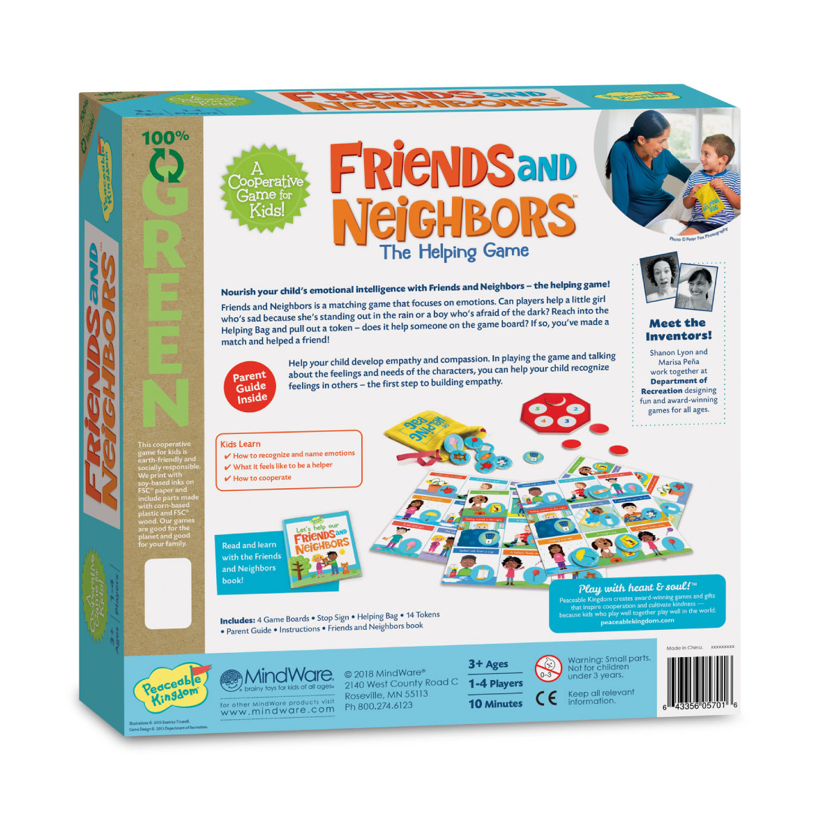 Peaceable Kingdom Friends & Neighbors Matching Game