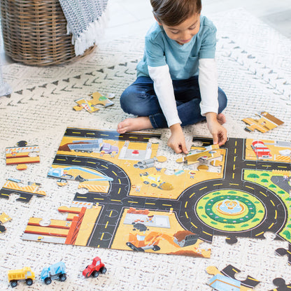 Peaceable Kingdom Puzzle and Play: Construction Site