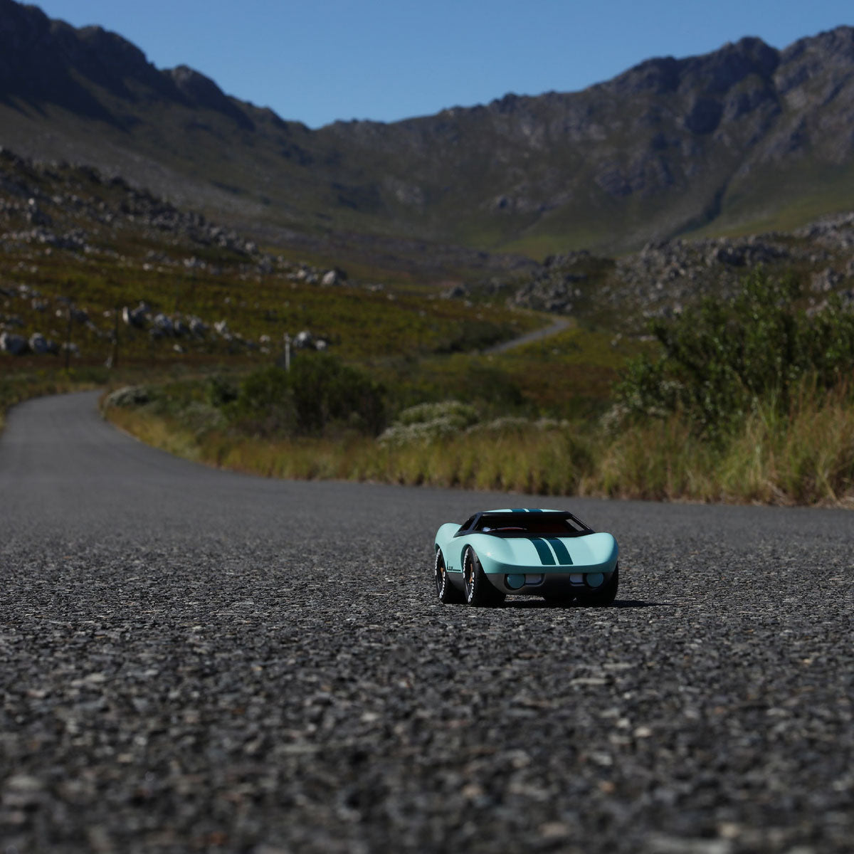 Playforever Ken Race Car - Parton Mint Blue