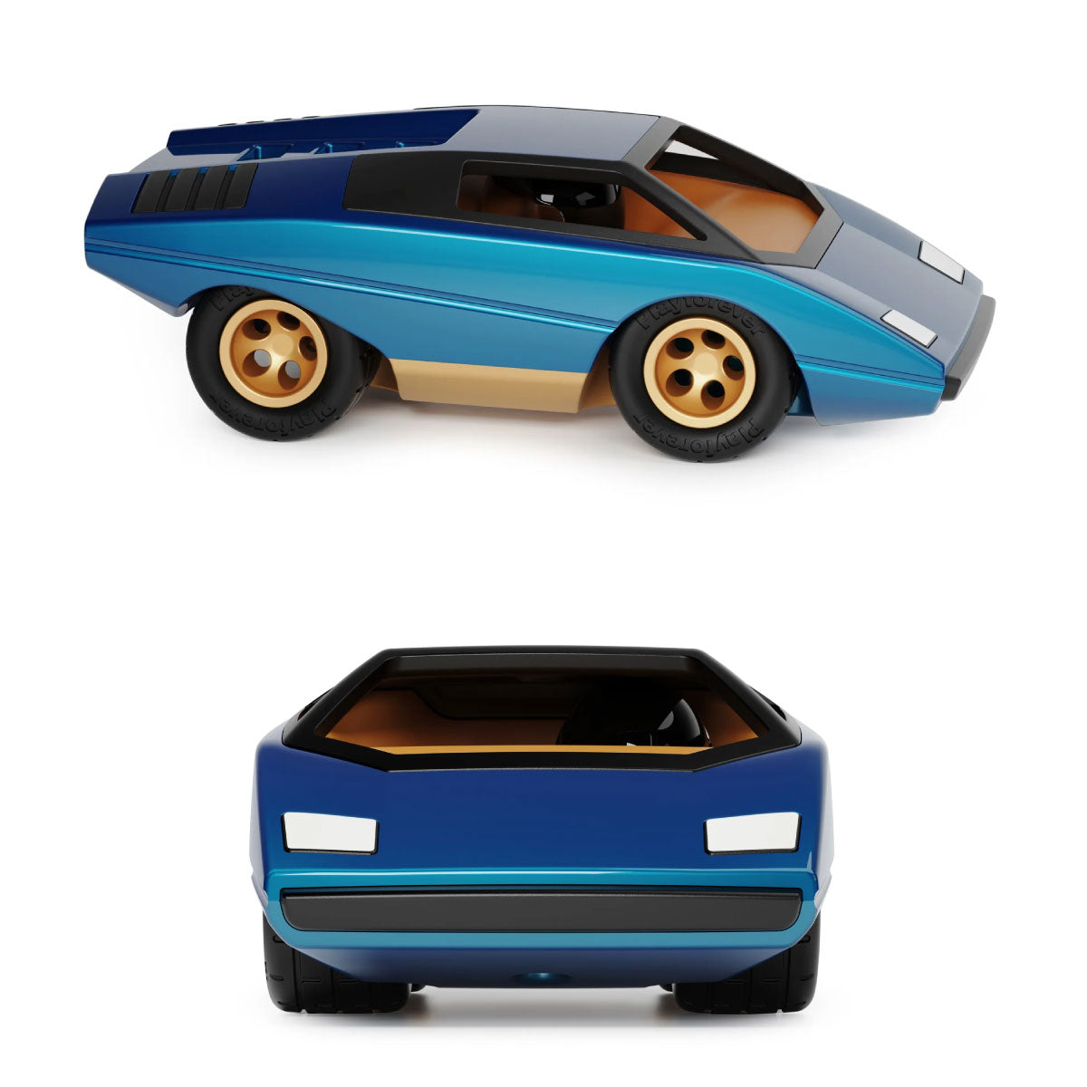 Playforever UFO Concept Car side and front views