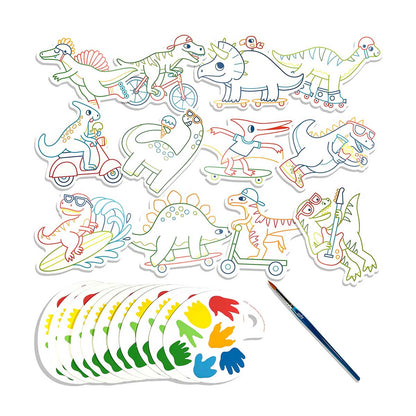 Playful Painters Easy Watercolor Painting Kit - Chills & Thrills Dinos from Ooly