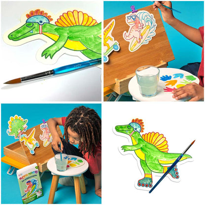 Playful Painters Easy Watercolor Painting Kit - Chills & Thrills Dinos from Ooly