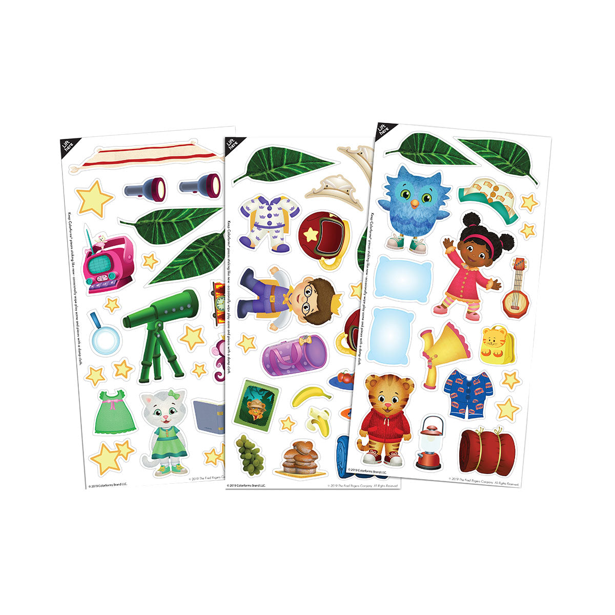 Colorforms Daniel Tiger’s Neighborhood Slumber Party Play Set