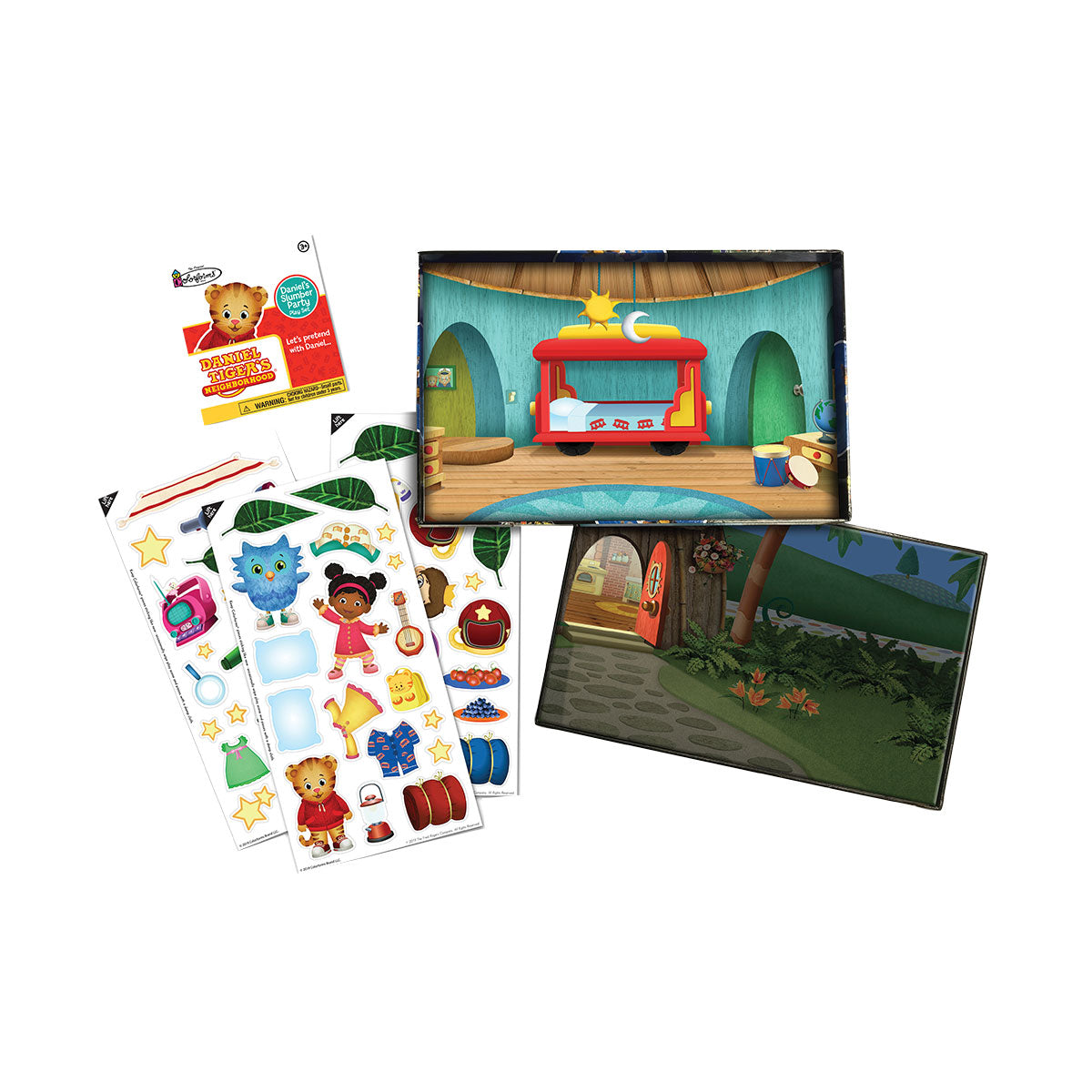 Colorforms Daniel Tiger’s Neighborhood Slumber Party Play Set