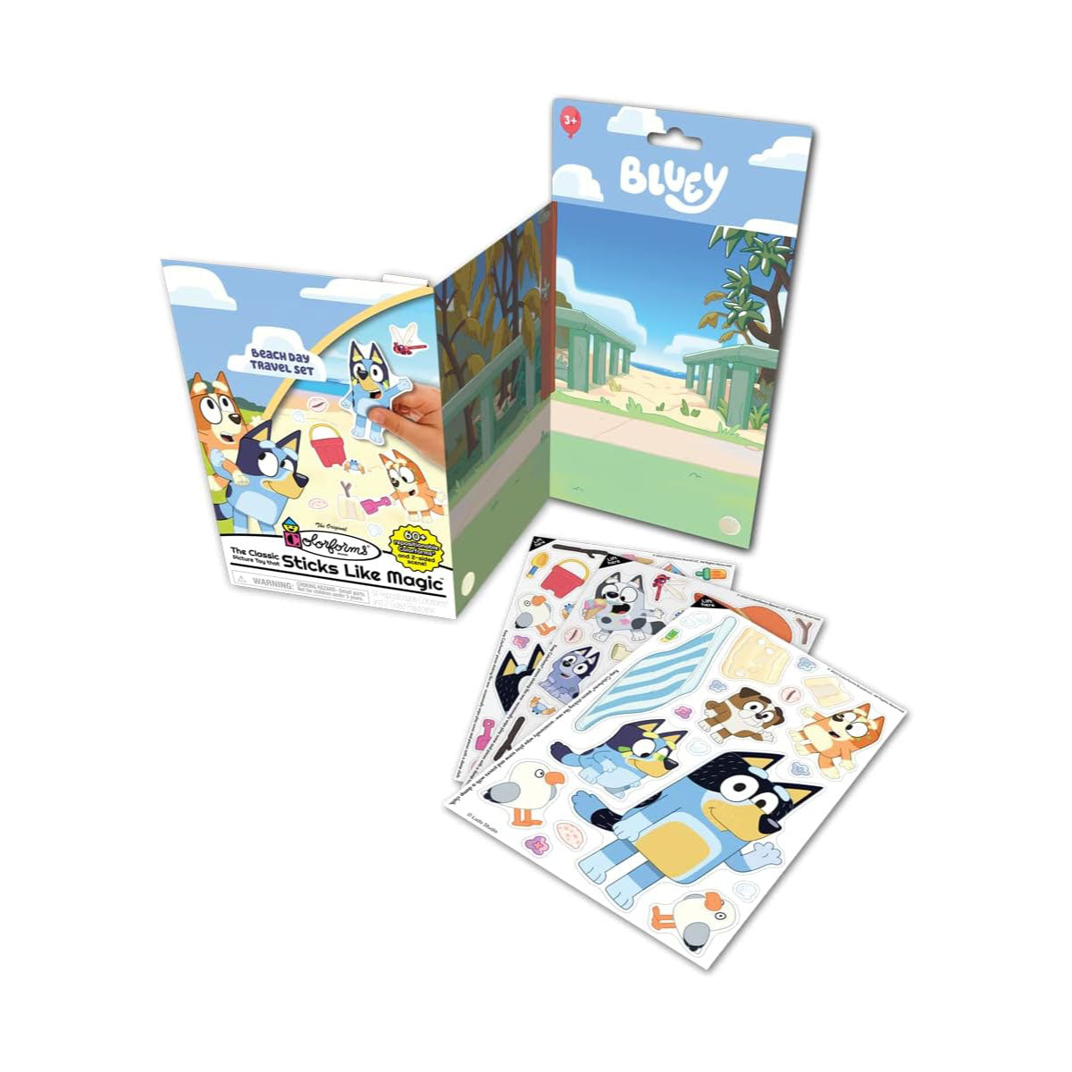 Colorforms Bluey Beach Day Travel Set