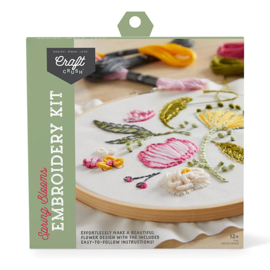 Craft Crush Spring Blooms Embroidery Kit