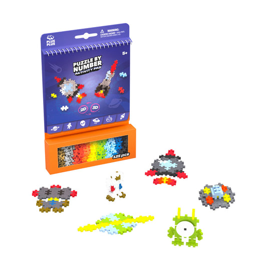 Plus-Plus Puzzle By Number Activity Pad - Space