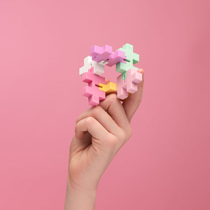 Plus Plus Hexel Bubblegum Fidget Toy