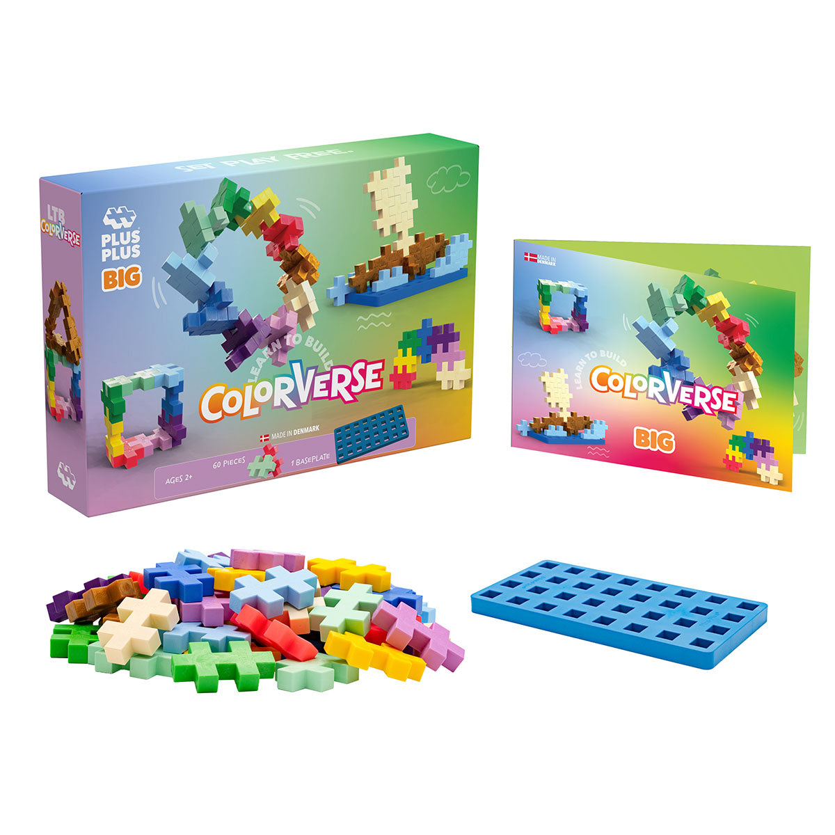 Plus-Plus BIG Colorverse Learn to Build 60pc Set