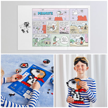 Snoopy Flying Ace - Plus-Plus Peanuts Puzzle By Number 275 pc Tube
