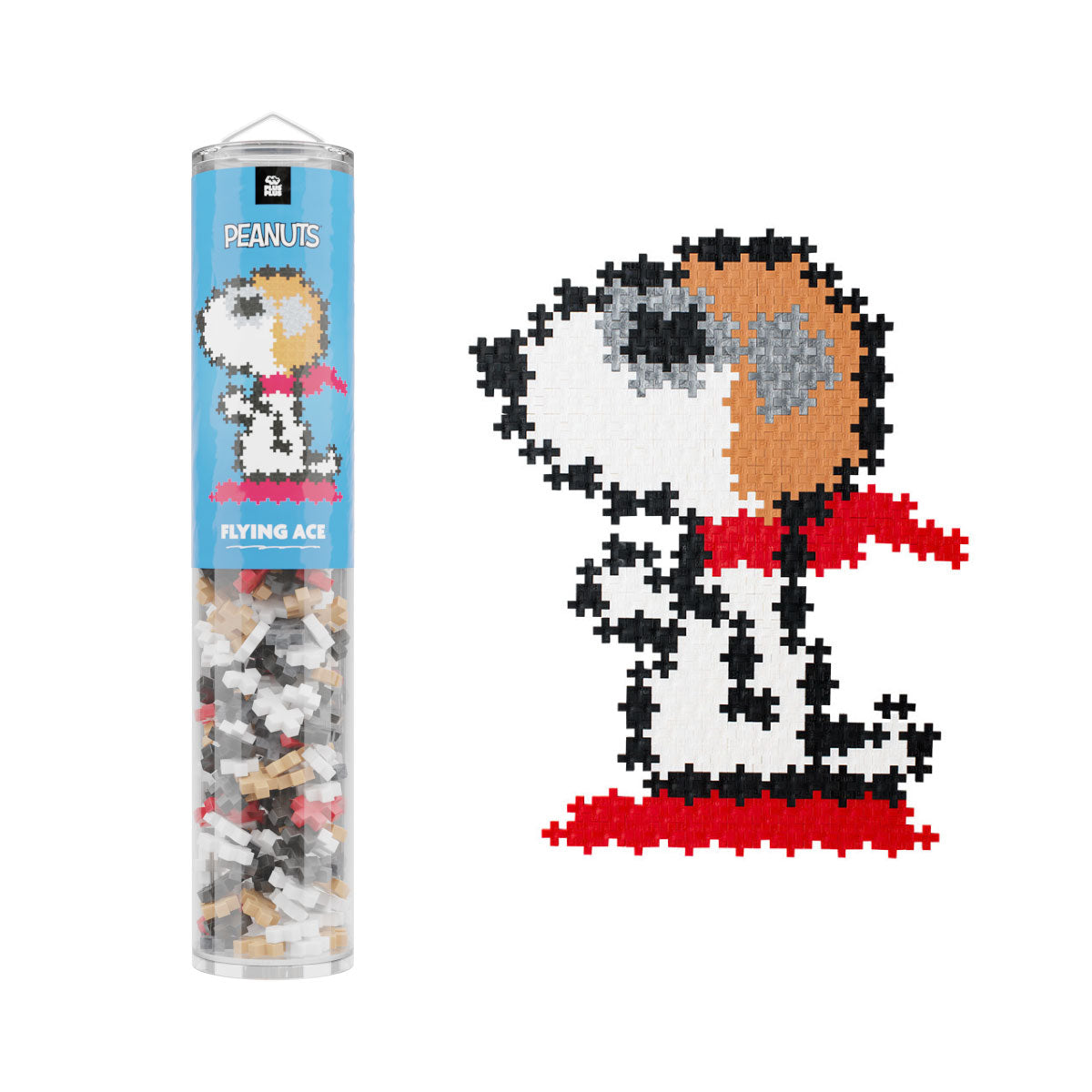 Snoopy Flying Ace - Plus-Plus Peanuts Puzzle By Number 275 pc Tube