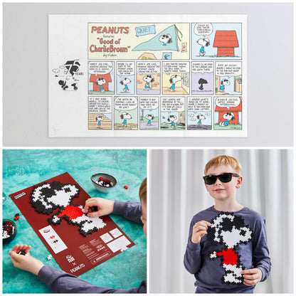 Snoopy Joe Cool - Plus-Plus Peanuts Puzzle By Number 275 pc Tube