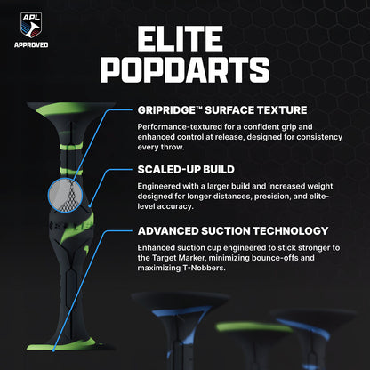Popdarts Elite 2 Player Full Set - Blue and Green