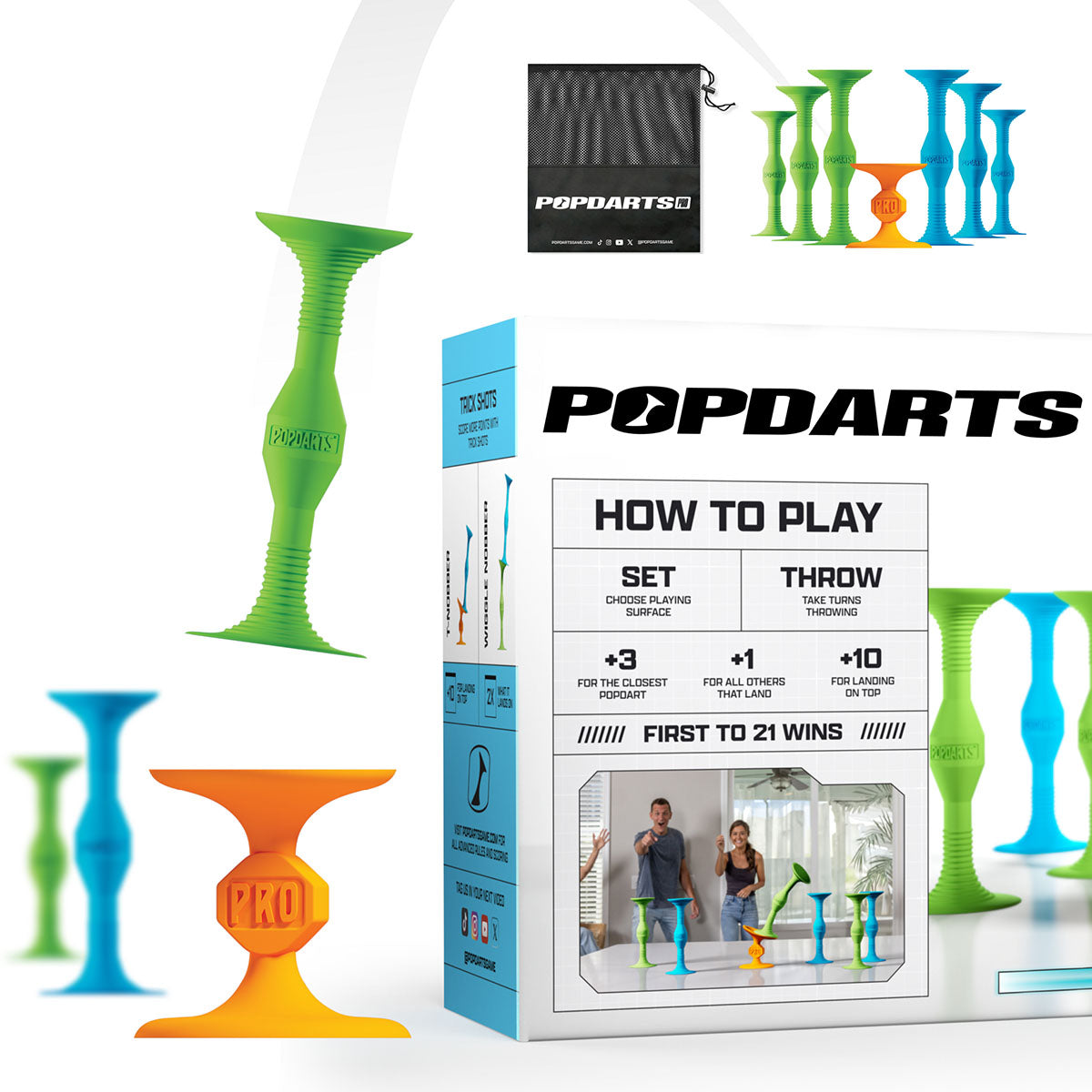 PopDarts Pro Packs - Blue & Green