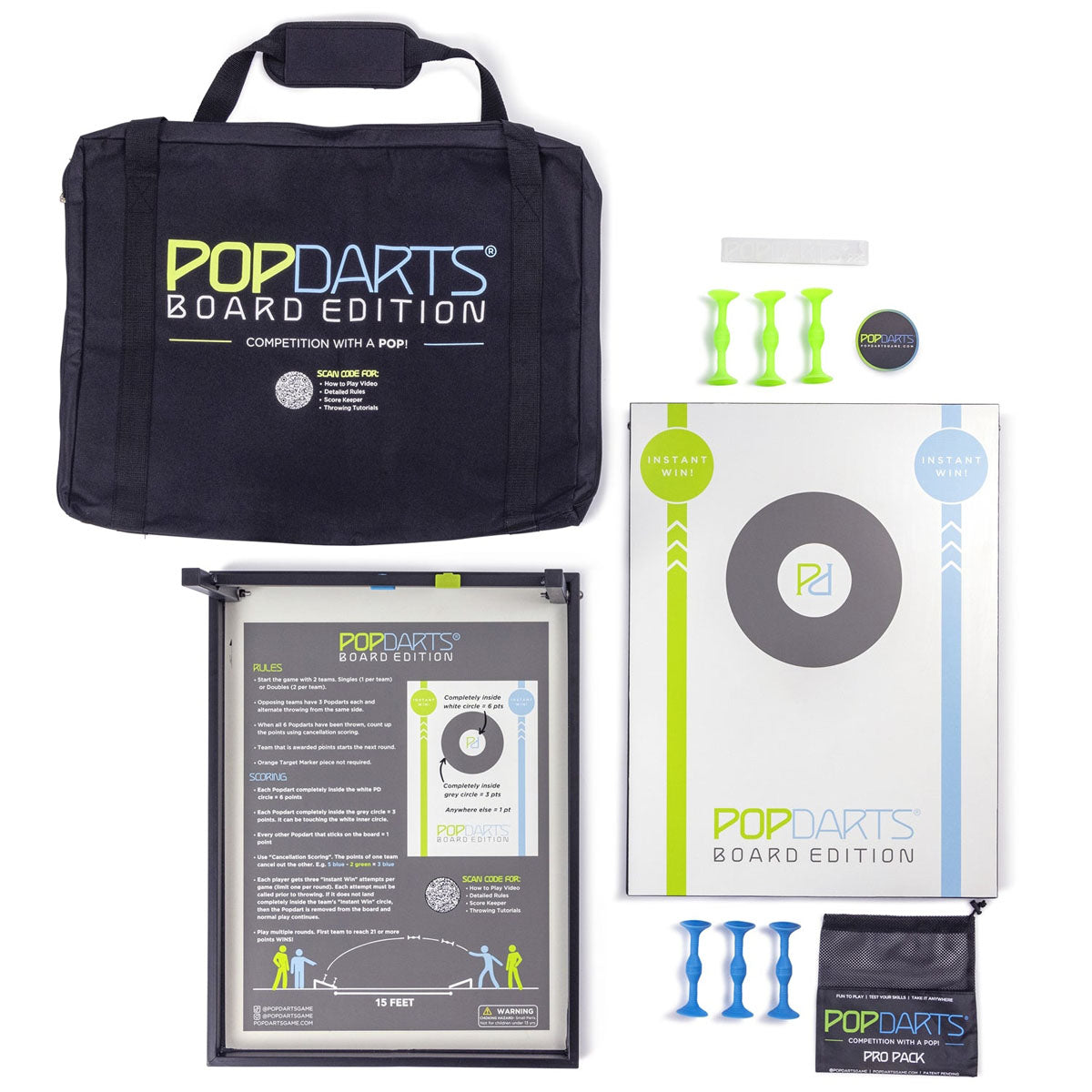 PopDarts Tourney Boards - Blue & Green