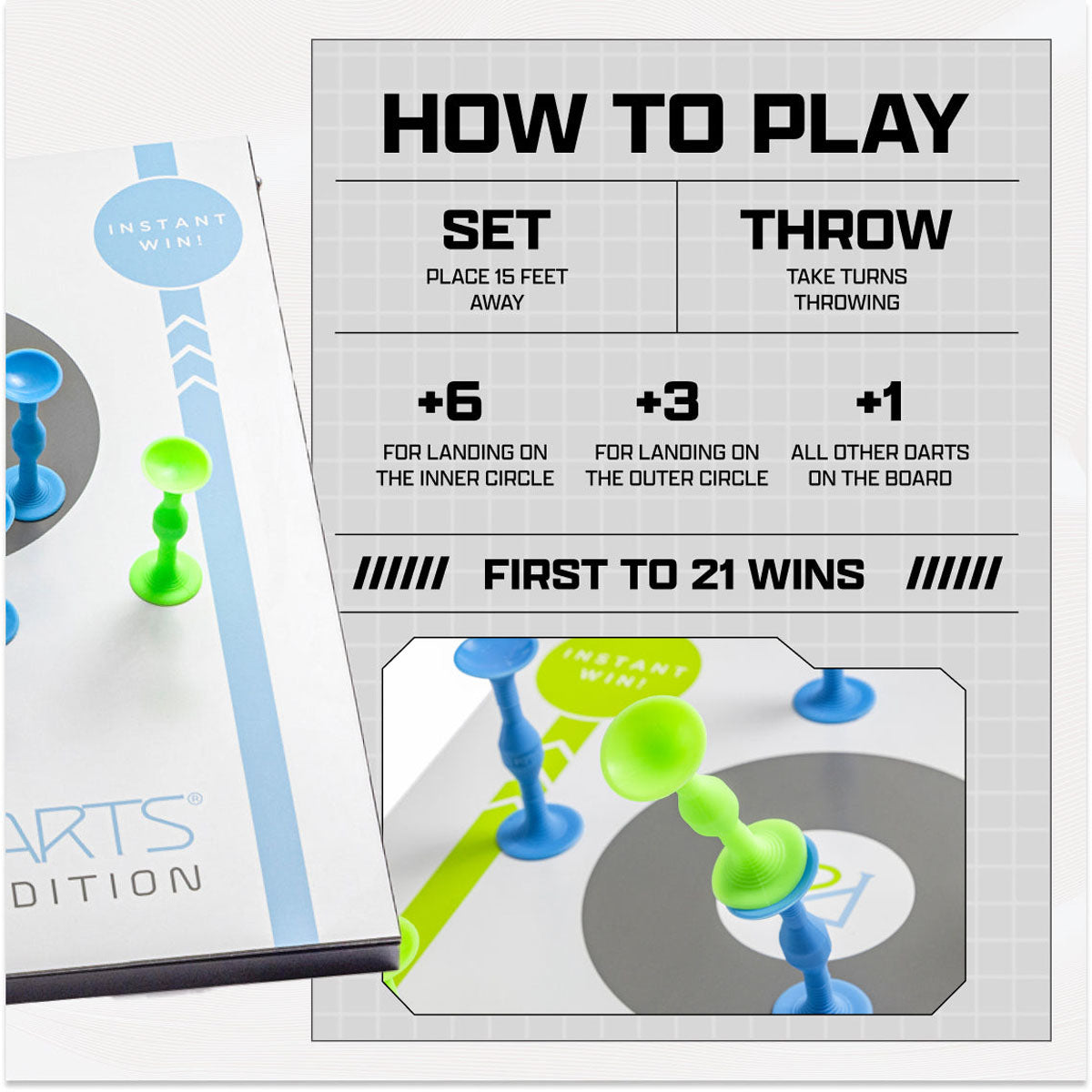 PopDarts Tourney Boards - Blue & Green
