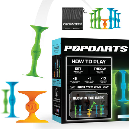 PopDarts Pro Pack style: GLOW Blue & Green