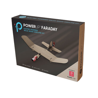 Powerup Faraday Electric Powered Balsa Wood Airplane Kit