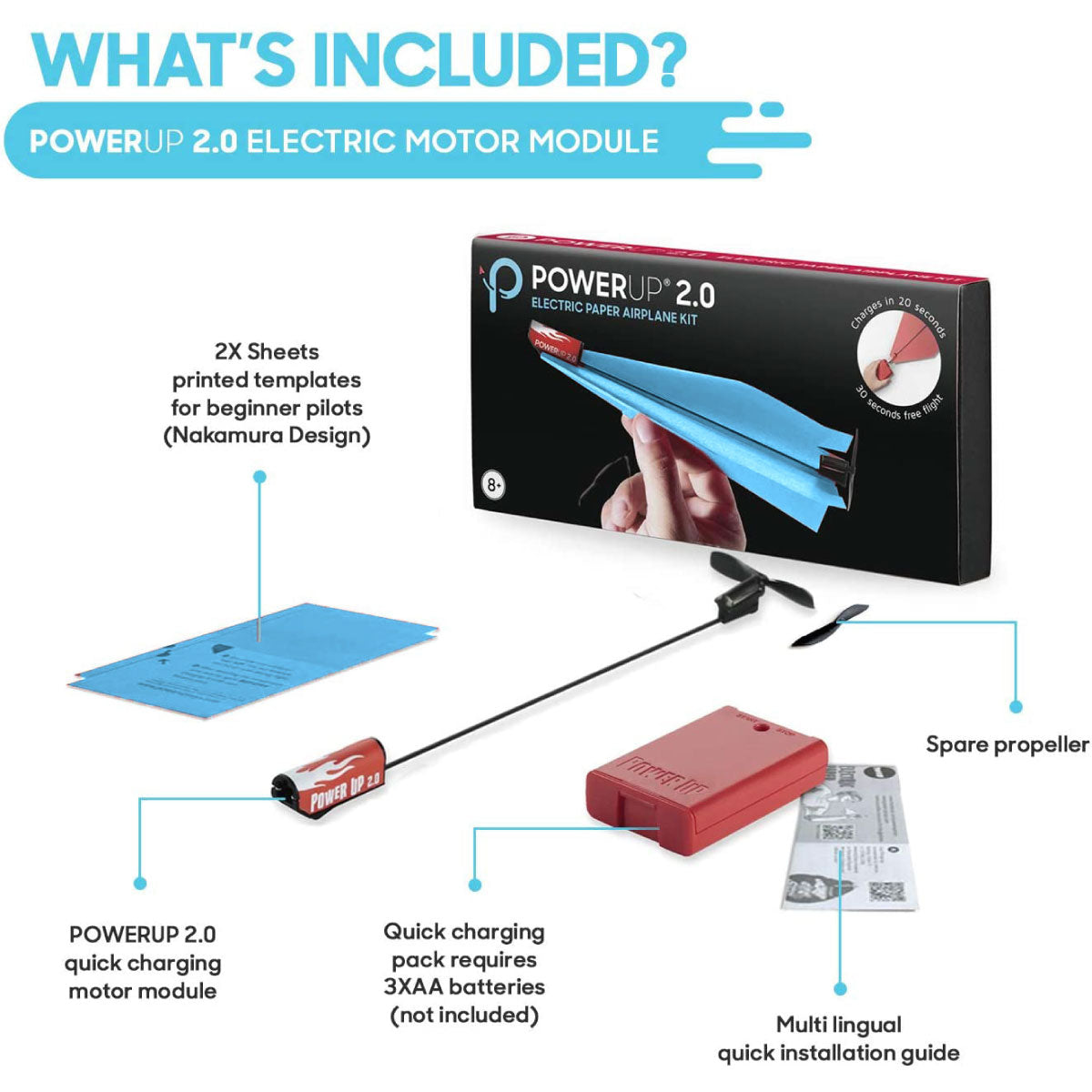 PowerUp 2.0 Paper Airplane Kit