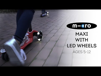 Maxi Deluxe Scooter LED Wheels - Aqua