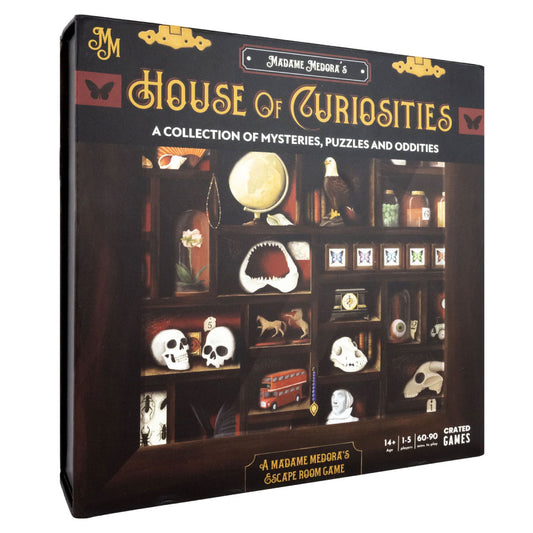 Project Genius Crated Games Madame Medora's House of Curiosities Escape Room Game