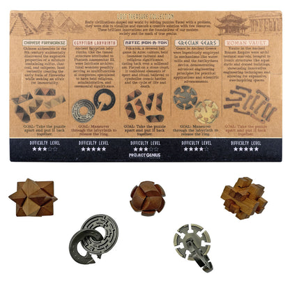 True Genius Lost Treasure Collection set of 5 Brain Teaser Puzzles