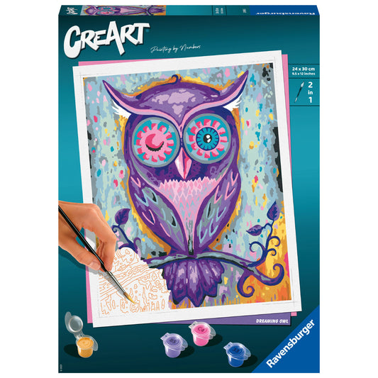 Ravensburger CreArt Paint By Number Dreaming Owl