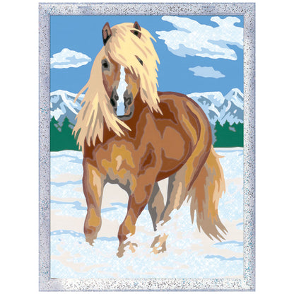 Ravensburger CreArt Paint By Number Royal Horse with Glitter Finish