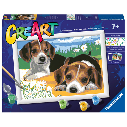 Ravensburger CreArt Paint By Number Jack Russell Puppies
