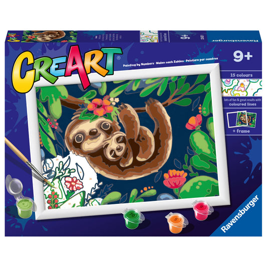 Ravensburger CreArt Paint By Number Sweet Sloths