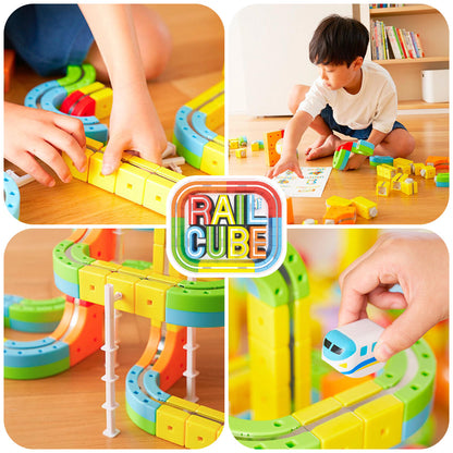 Rail Cube Magnetic Monorail offers engaging play for young children