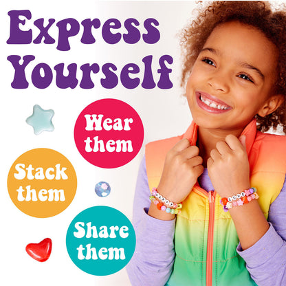 Express yourself. Wear them. Stack them. Share them. Unicorn Bead Jewelry Jar by Creativity for Kids.