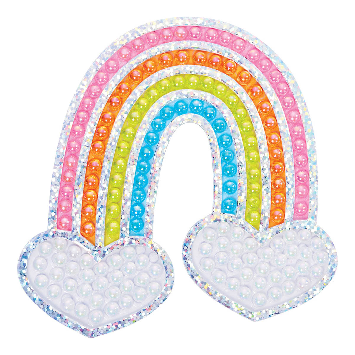 Finished Rainbow Bubble Gems Super Sticker by Creativity for Kids.