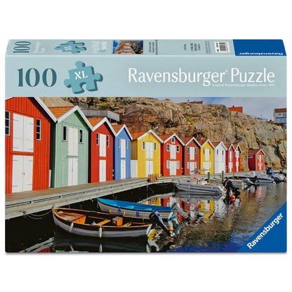 Ravensburger Colorful Houses in Sweden 100 Piece XL Jigsaw Puzzle