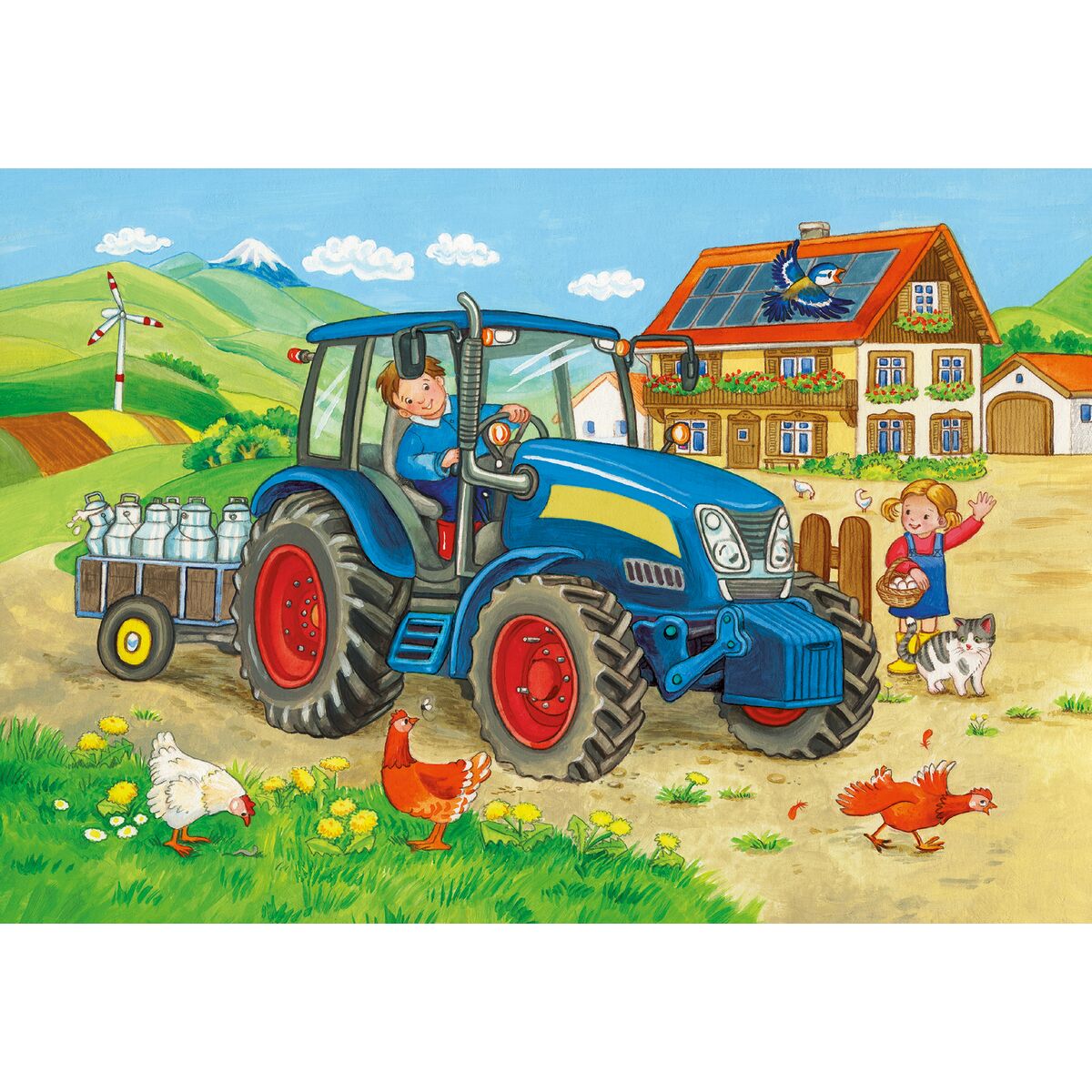 Ravensburger Farm & Construction Site 2 x 24 Piece Jigsaw Puzzle