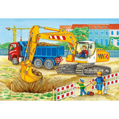 Ravensburger Farm & Construction Site 2 x 24 Piece Jigsaw Puzzle