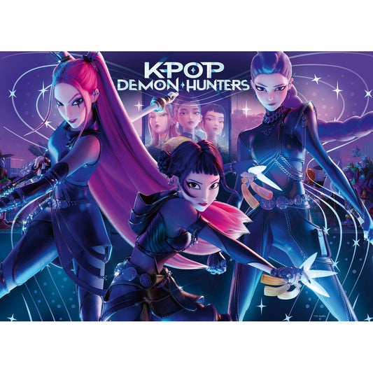Ravensburger KPop Demon Hunters For the Fans 4x100 Piece Jigsaw Bumper Puzzle Pack