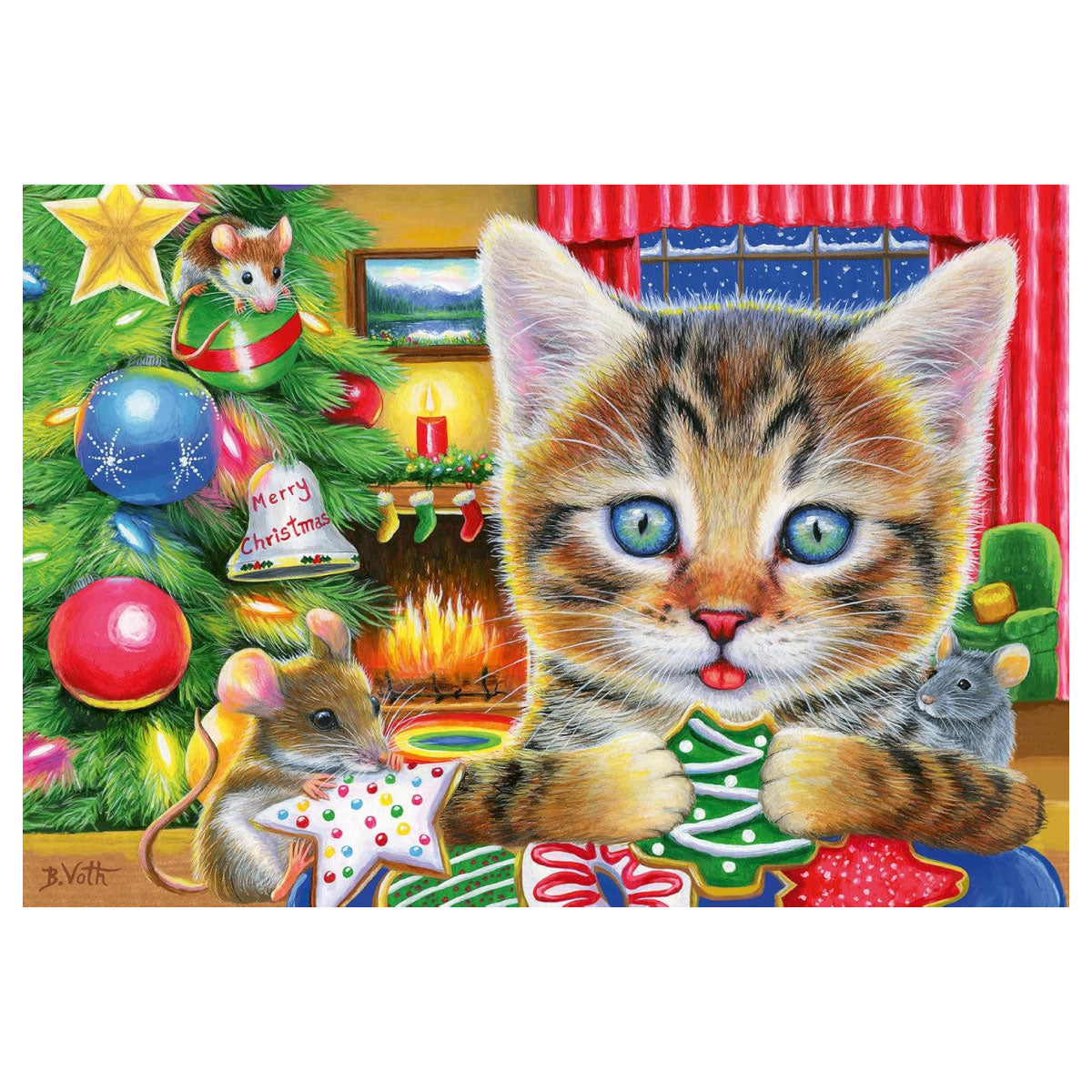 Ravensburger Christmas Kitties 2 x 24pc Jigsaw Puzzles