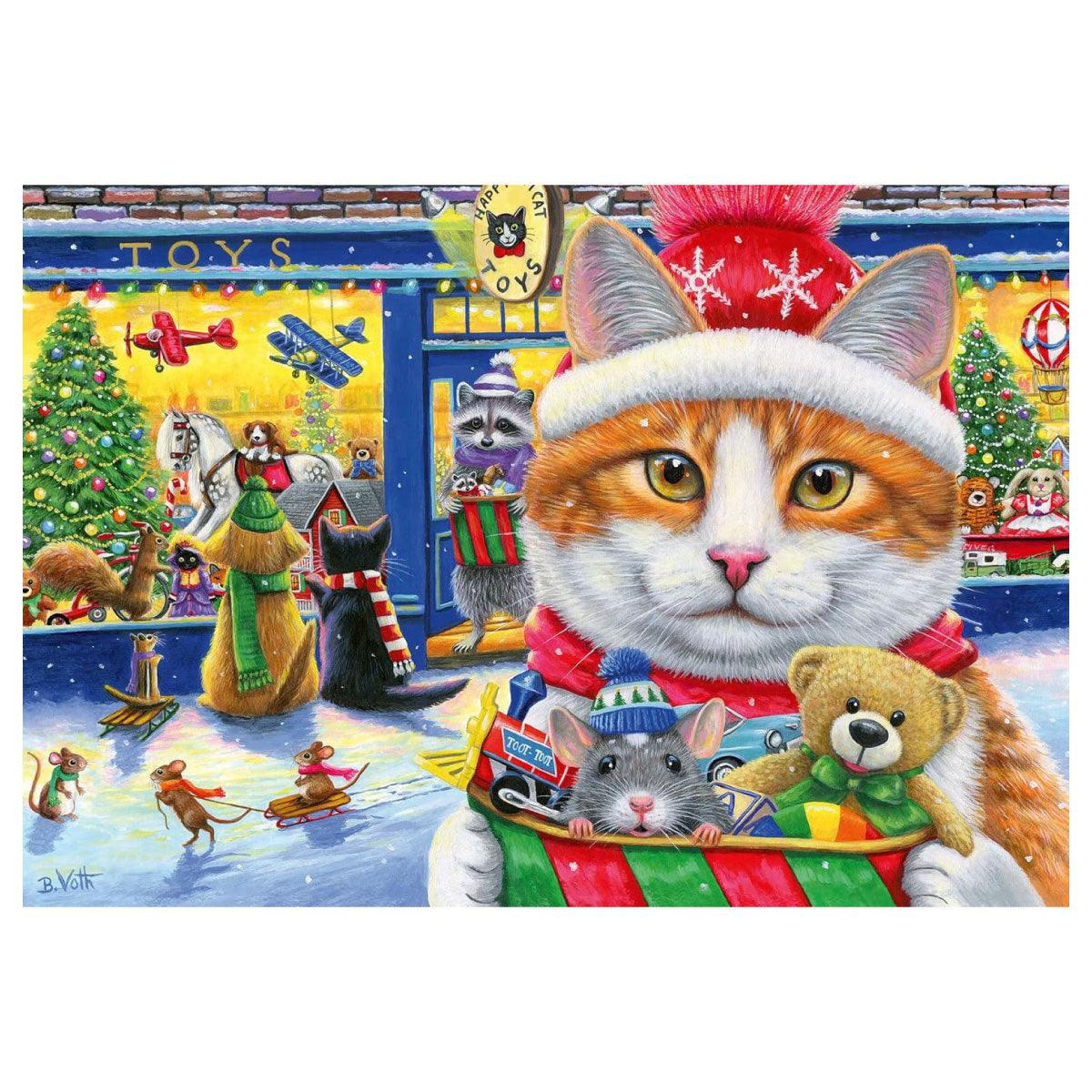 Ravensburger Christmas Kitties 2 x 24pc Jigsaw Puzzles