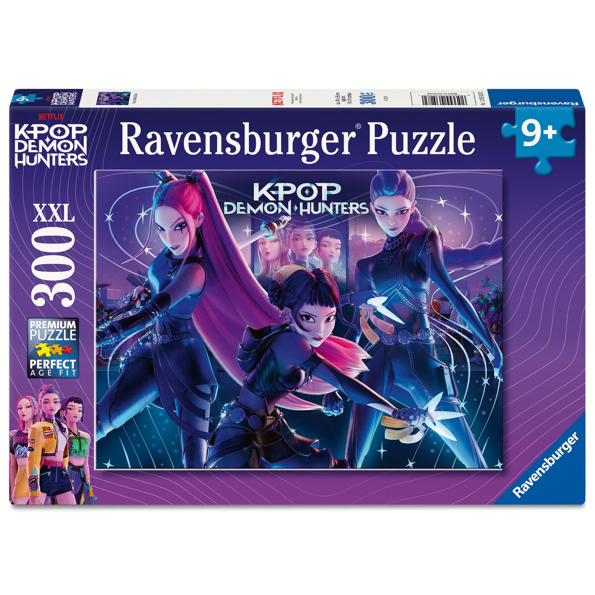 Ravensburger KPop Demon Hunters Rumi, Mira & Zoey 300 Piece XXL Jigsaw Puzzle
