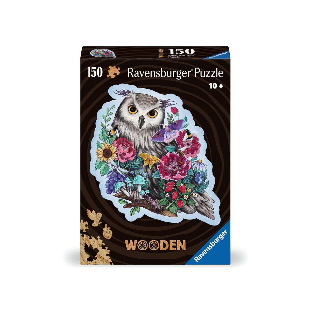 Ravensburger Shaped Wooden Jigsaw Puzzle Mysterious Owl - 150 Piece