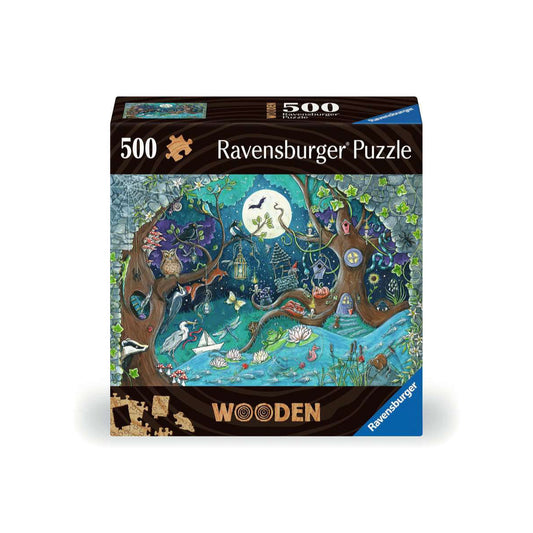 Ravensburger Wooden Jigsaw Puzzle Fantasy Forest - 500 Pieces