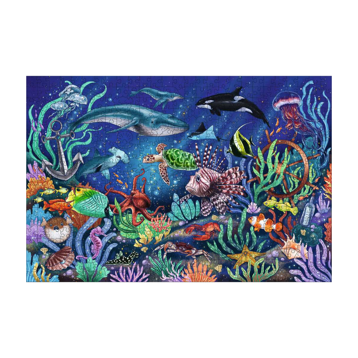 Ravensburger Wooden Jigsaw Puzzle Under the Sea - 500 Pieces